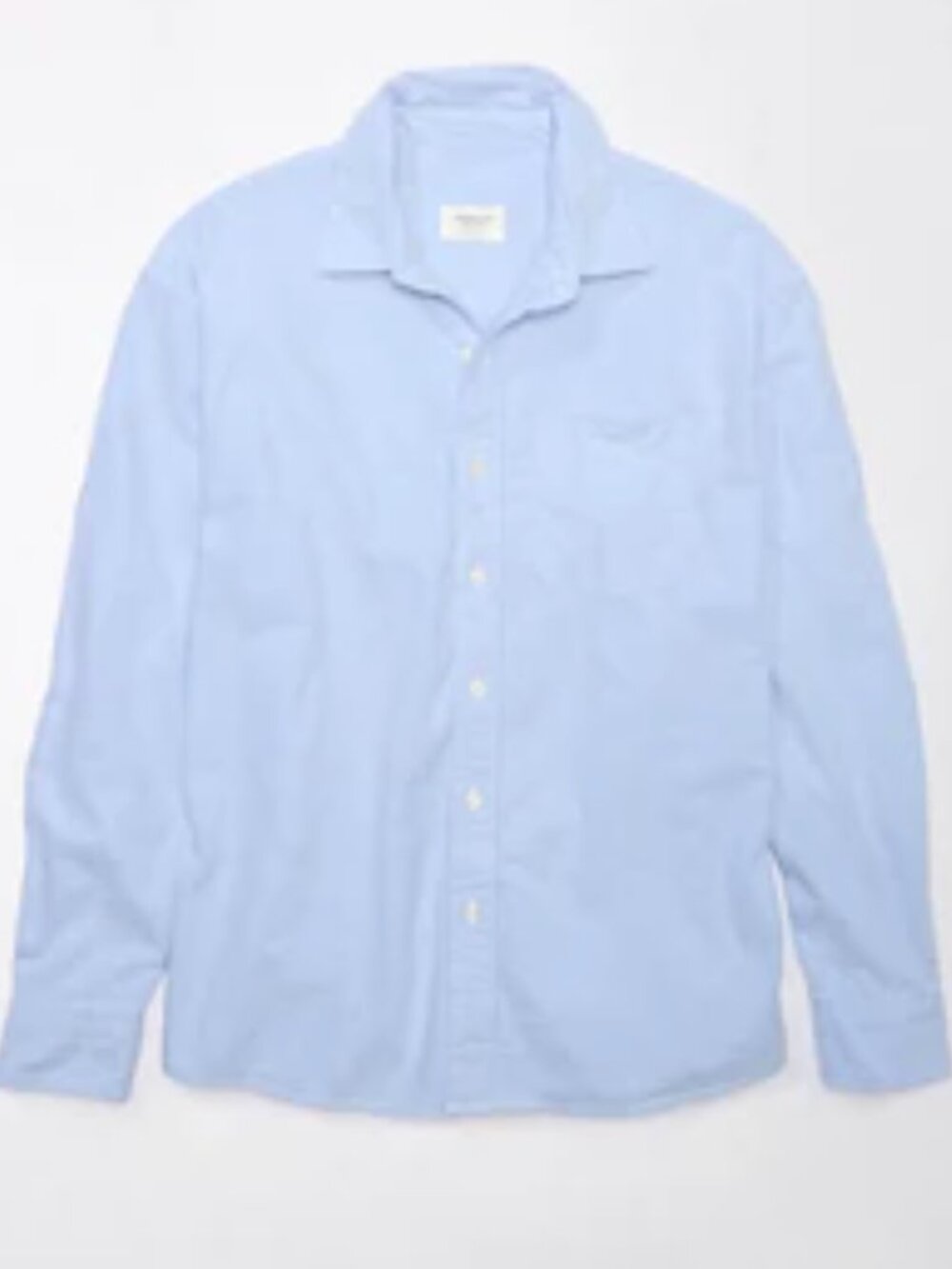 American Eagle Everyday Classic Fit Oxford Button-Up Shirt, Ice Blue, Large, EUC